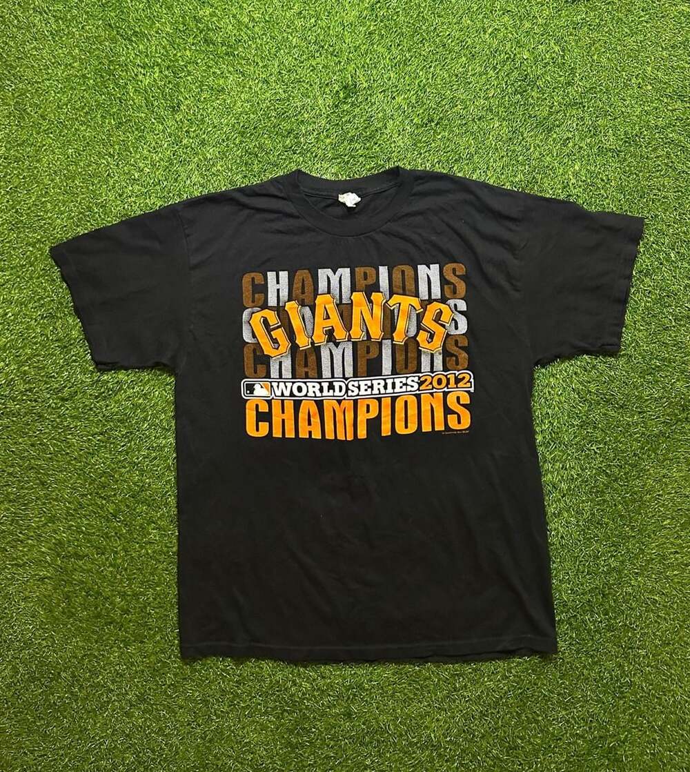 Alstyle San Francisco Giants 2012 World Series Champions T-Shirt Black